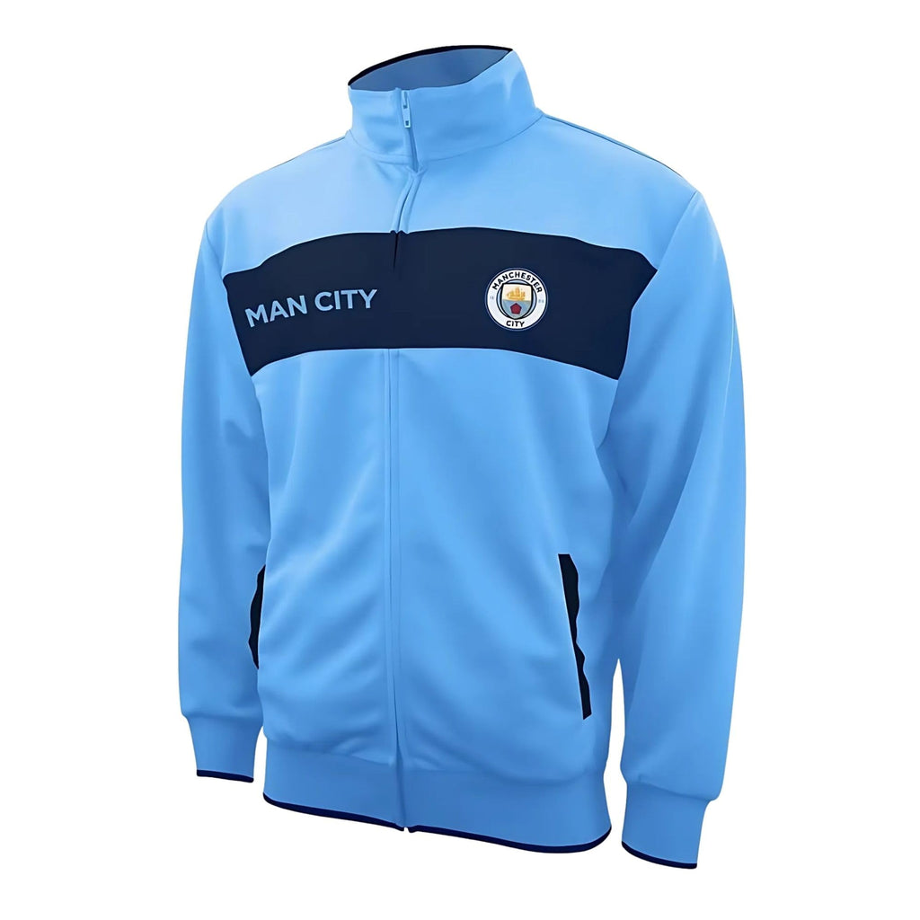 Icon Sports Officially Licensed Manchester City FC Soccer Track Jacket - Unisex Adult
