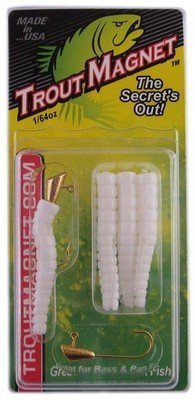 Leland Lures 1/64-Ounce Trout Magnet, White, 9 Pack