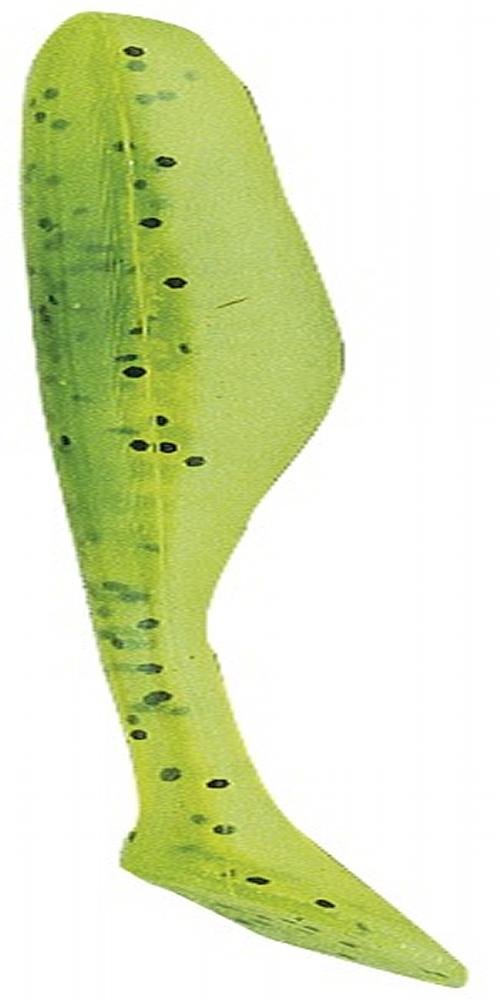 Bass Assassin Lures WA32341 4' Walleye Turbo Shad Chartreuse Pepper Shad 10 ct