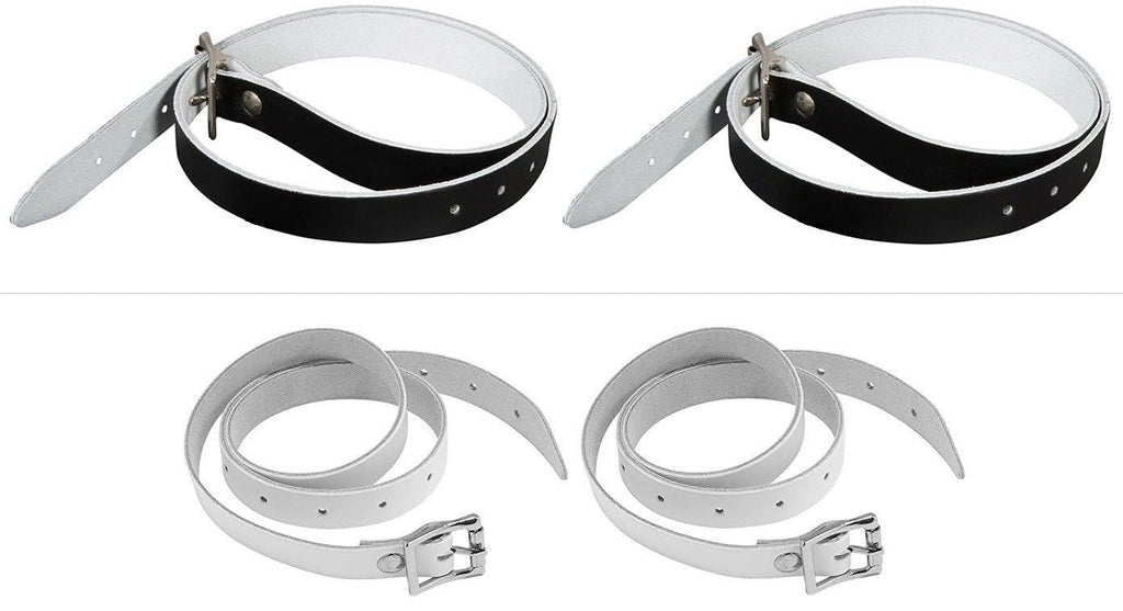 A&R Pro Series 34" Set of 2 Hockey Goalie Leg Straps, Leather w/Metal Buckle