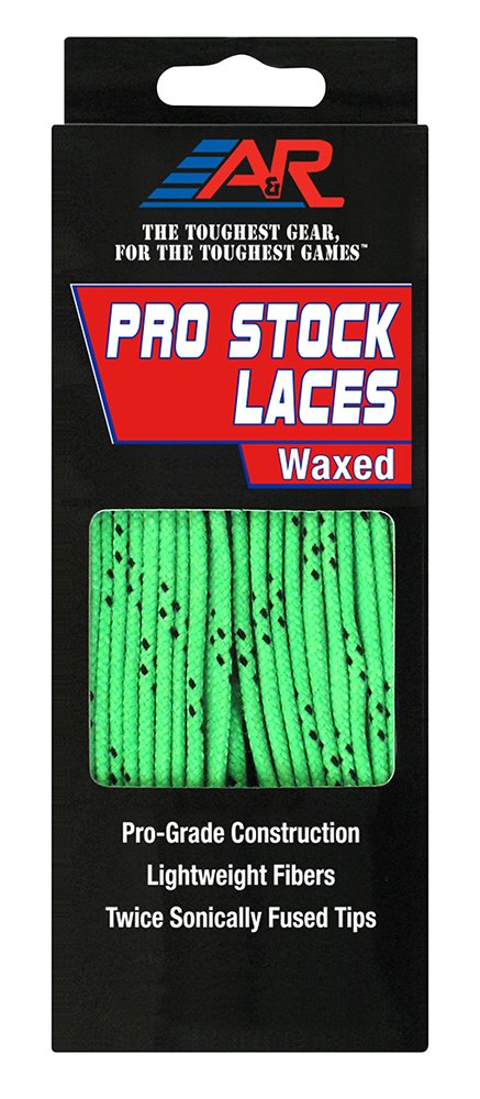 A&R Sports Pro-Stock Laces Lime 72" - Waxed