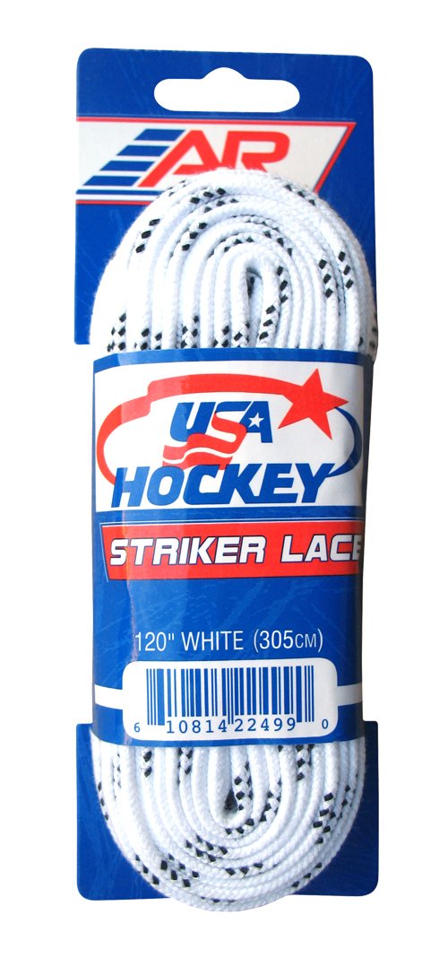 A&R Sports USA Hockey Laces, 120-Inch, White