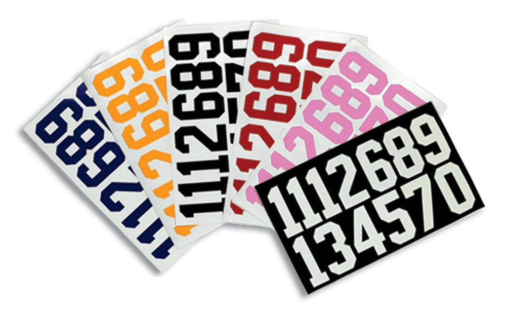 A&R Sports Number Decals, 2-Inch