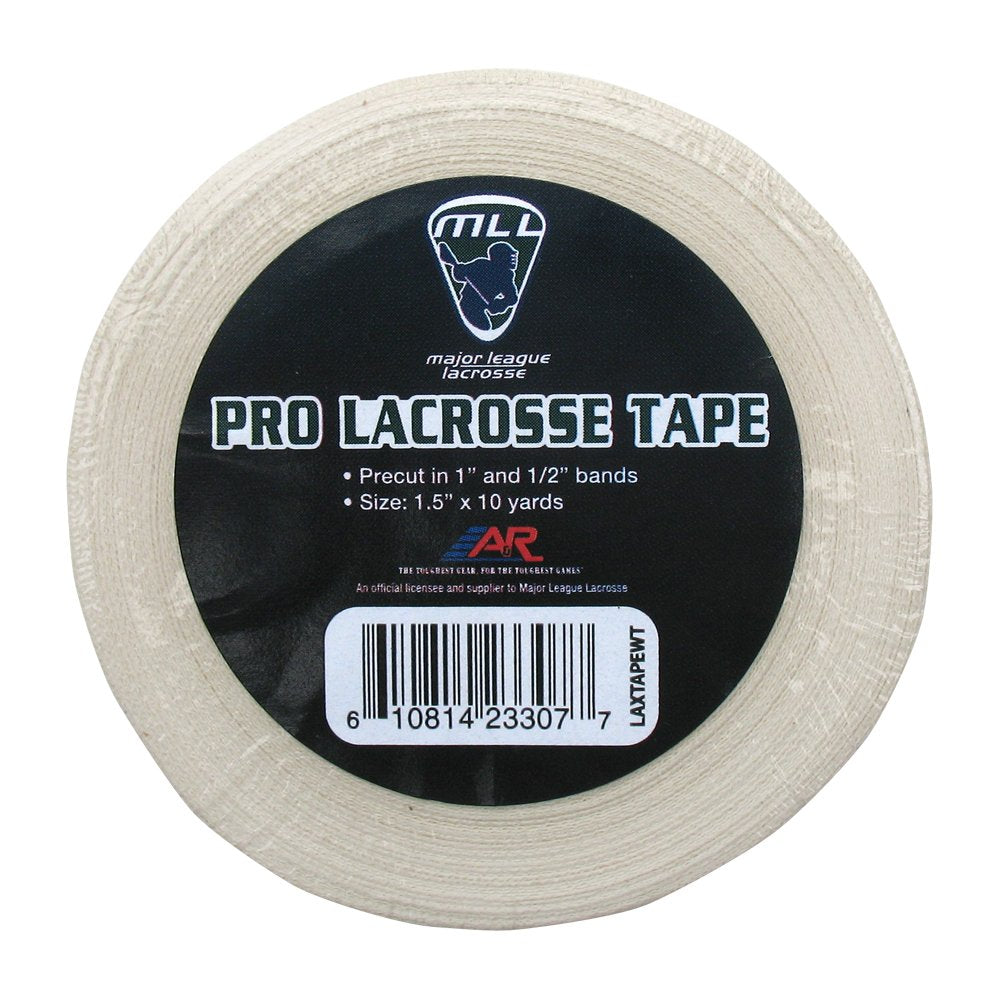 A&R Sports Major League Lacrosse White Pro Lacrosse Stick Tape, 1.5" x 10 Yards