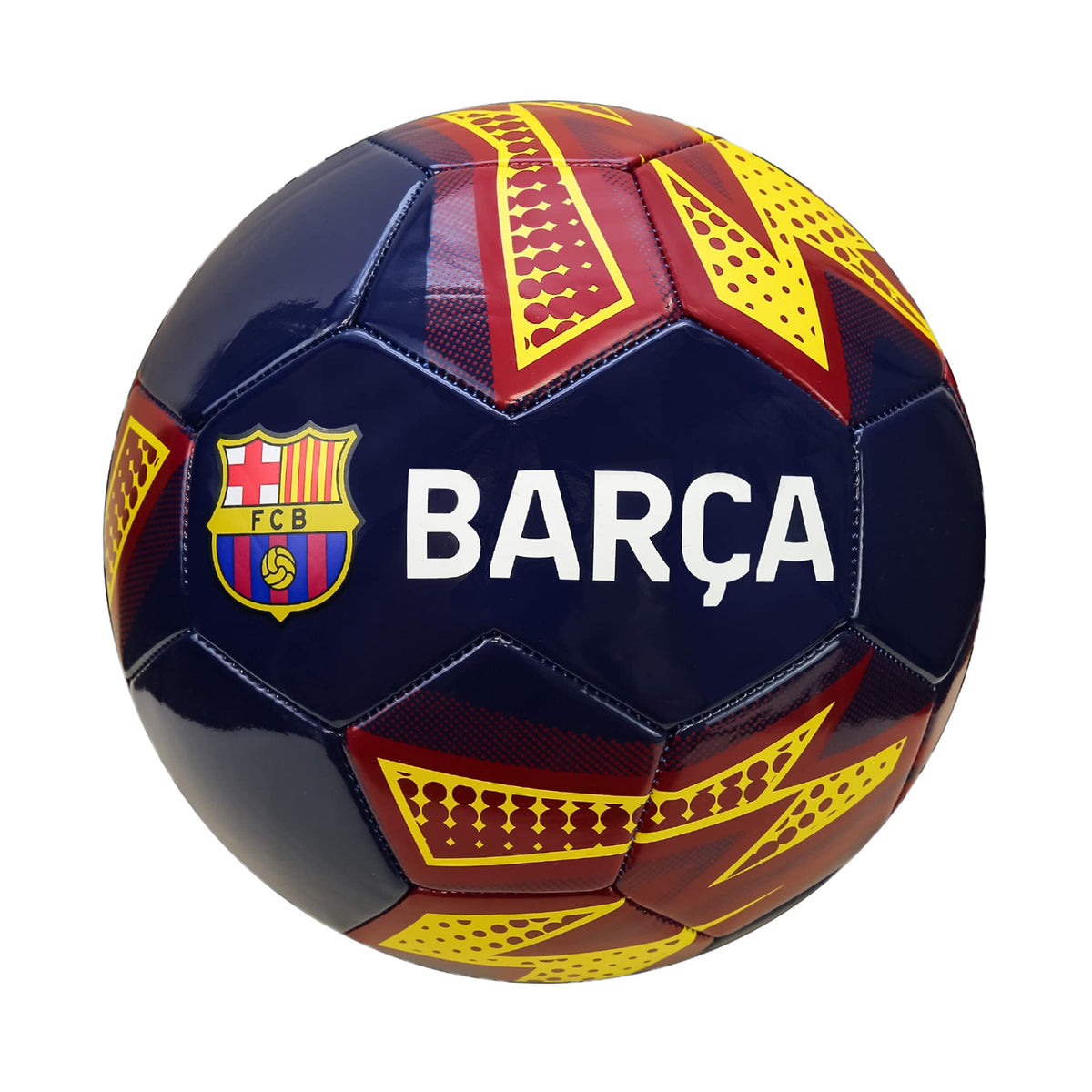 Icon Sports Official FC Barcelona Soccer Ball - FCB95BL Navy Size 5