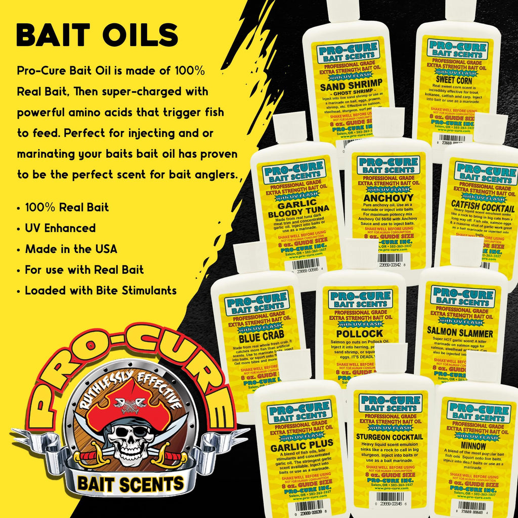 Pro-Cure Stabilized Menhaden Bait Oil, 8 Ounce