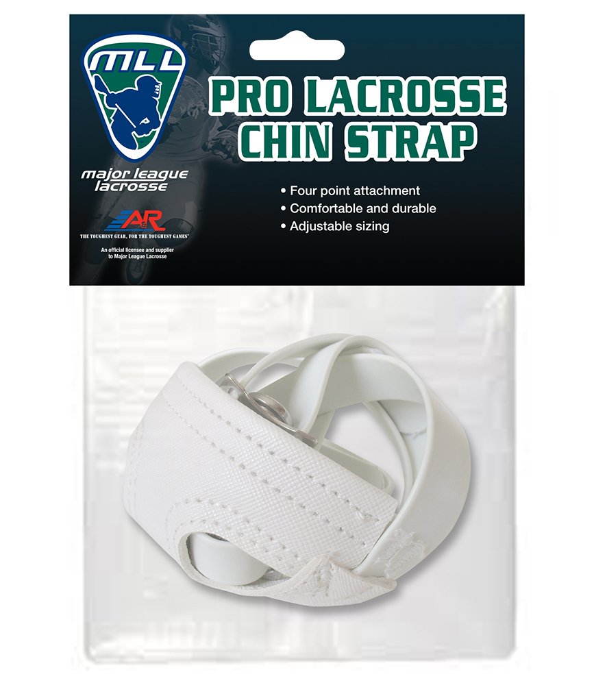 A&R Sports A&R MLL Major League Lacrosse Pro Helmet 4 Pt. Chin Strap Adjustable Blk or Wht