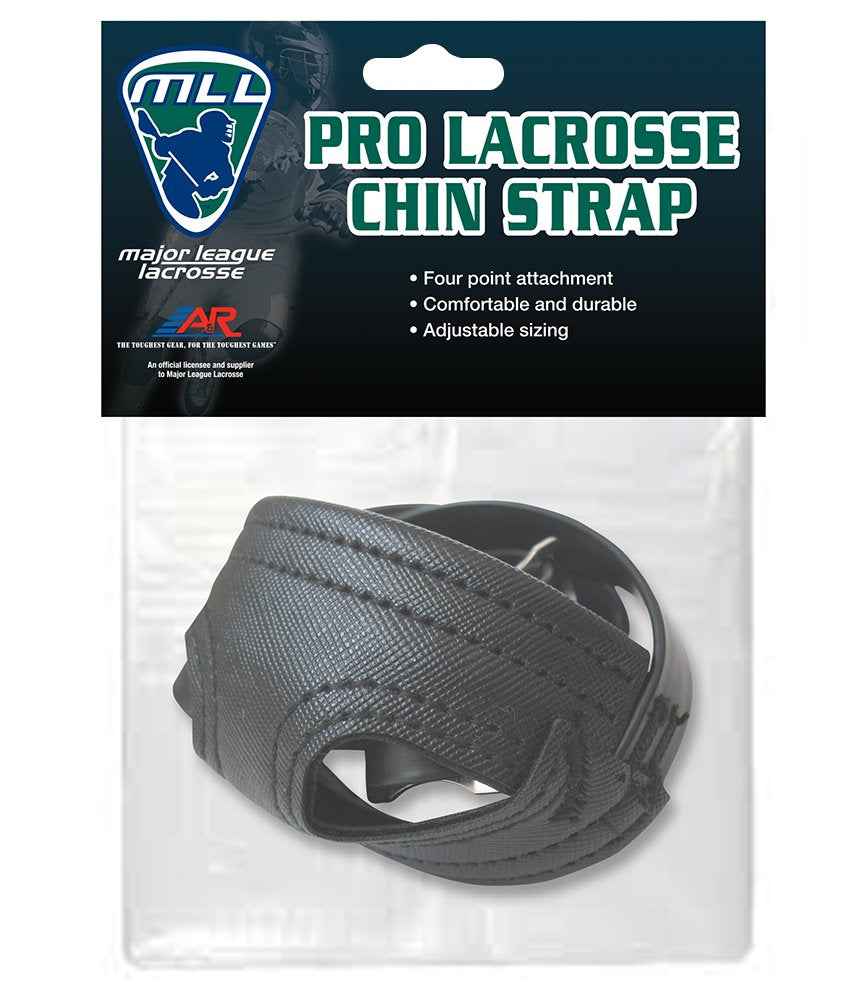 A&R Sports A&R MLL Major League Lacrosse Pro Helmet 4 Pt. Chin Strap Adjustable Blk or Wht