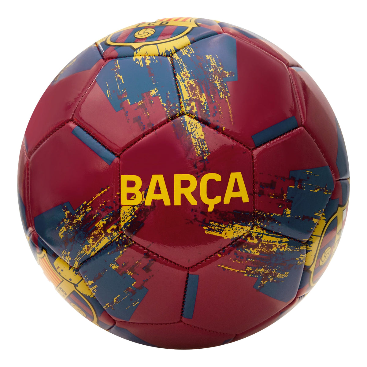 Icon Sports Officially Licensed FC Barcelona Soccer Ball - FCB98BL Wine Size 5