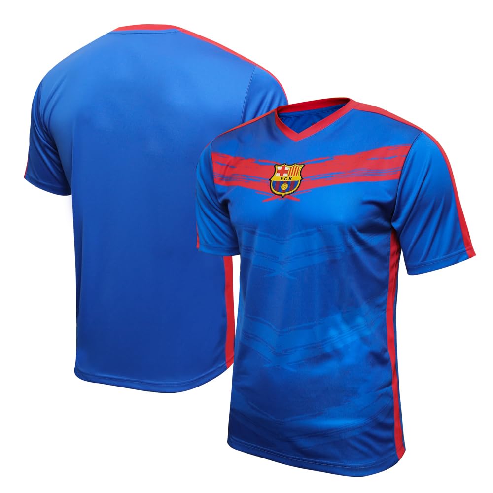 Icon Sports Officially Licensed FC Barcelona Game Day Shirt - Unisex Adult