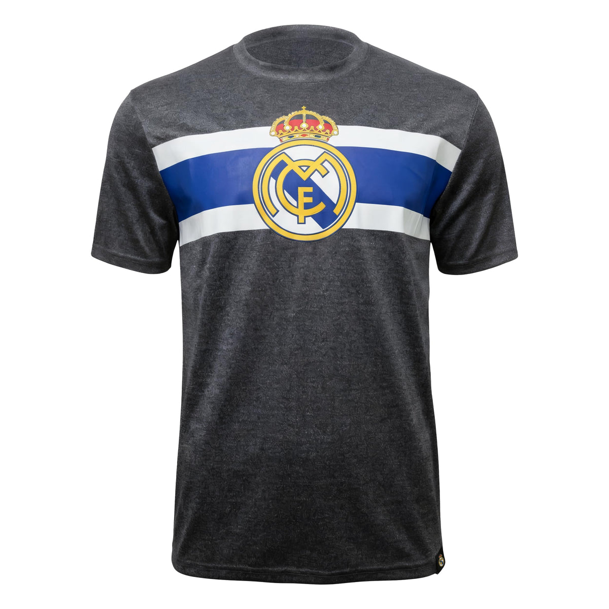 Icon Sports Officially Licensed Real Madrid Soccer T-Shirt – Official Team Jersey Style Short Sleeve Athletic Football Tee – Game Day Activewear for Fans - Medium