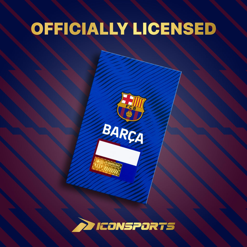 Icon Sports Officially Licensed FC Barcelona Soccer Ball - FCB98BL Wine Size 5
