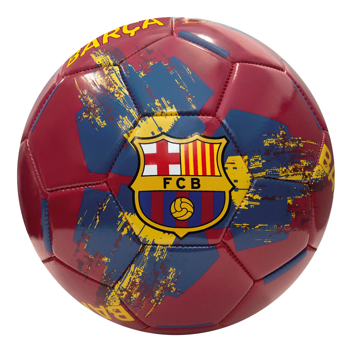 Icon Sports Officially Licensed FC Barcelona Soccer Ball - FCB98BL Wine Size 5