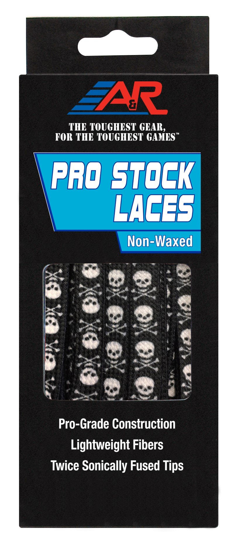 A&R Sports Pro-Stock Laces Skull&Crossbones 72"