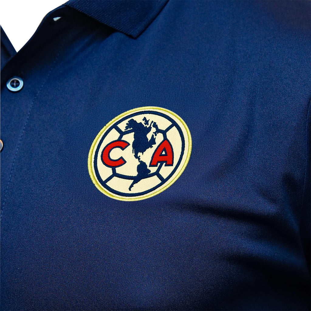 Icon Sports Officially Licensed Club América Soccer Polo Shirt - Unisex Adult - CA01PL Navy L