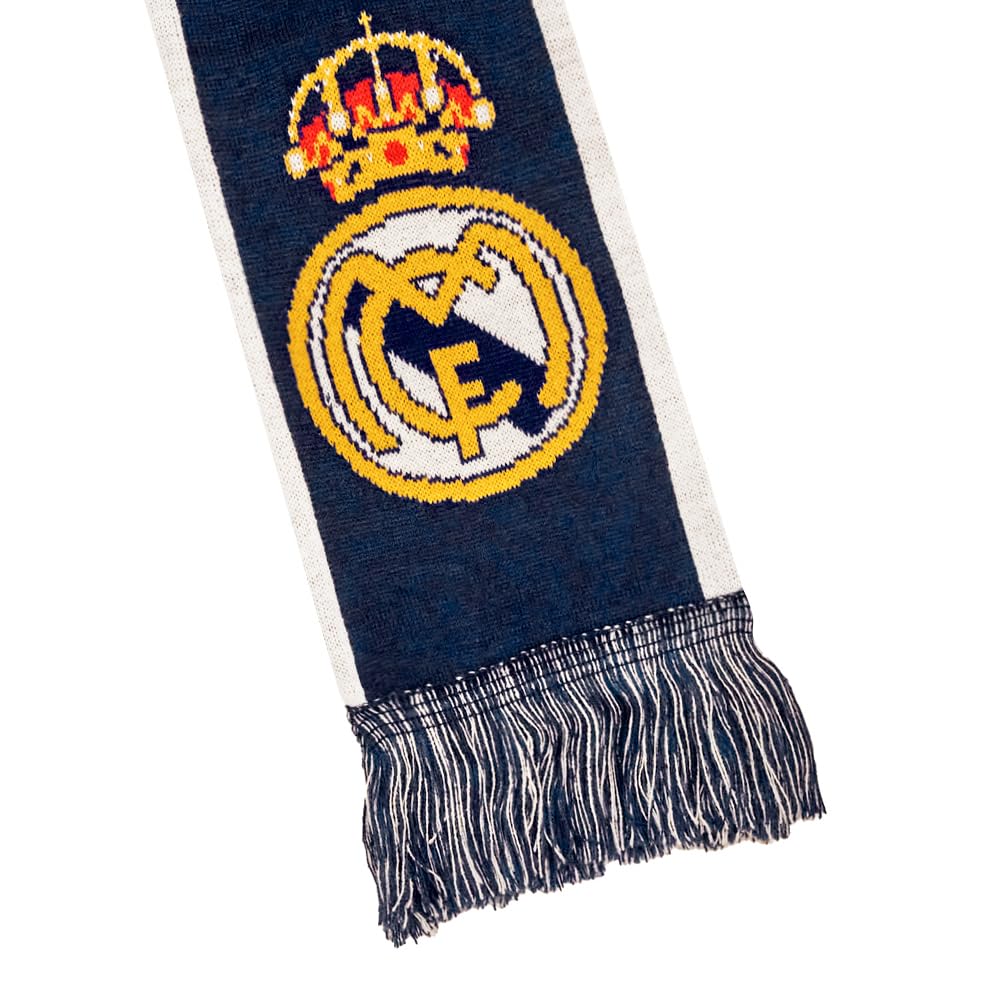 Icon Sports Official Real Madrid CF Soccer Scarf - Unisex Adult