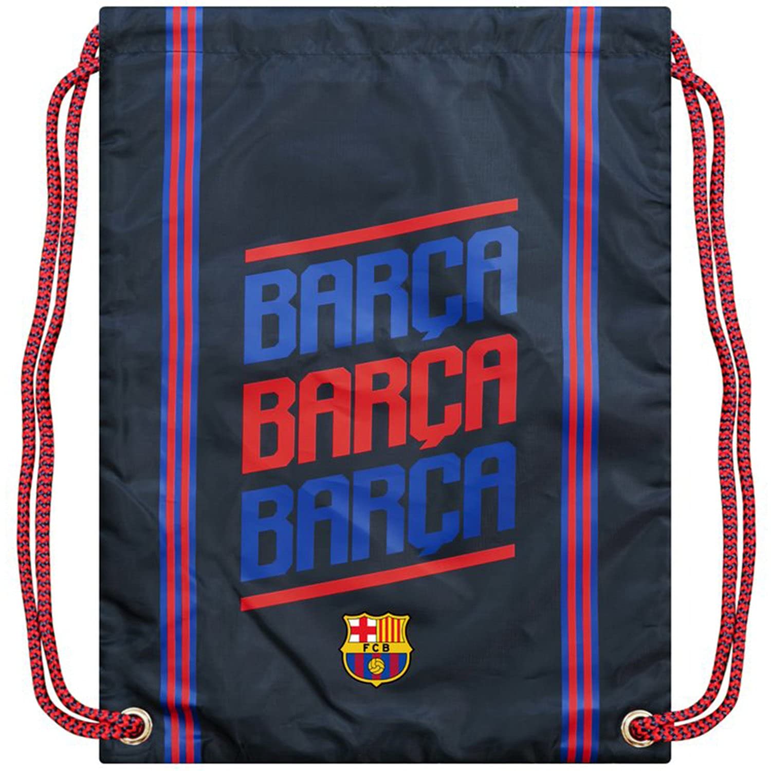 FC Barcelona World Soccer Club Barca Team Logo Officially Licensed Barca Drawstring Cinch Bag