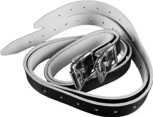 A&R Pro Series 34" Set of 2 Hockey Goalie Leg Straps, Leather w/Metal Buckle