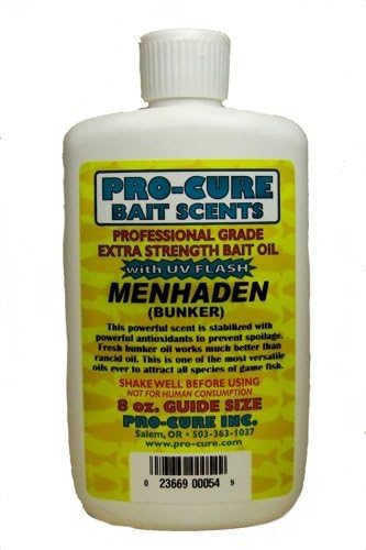 Pro-Cure Stabilized Menhaden Bait Oil, 8 Ounce